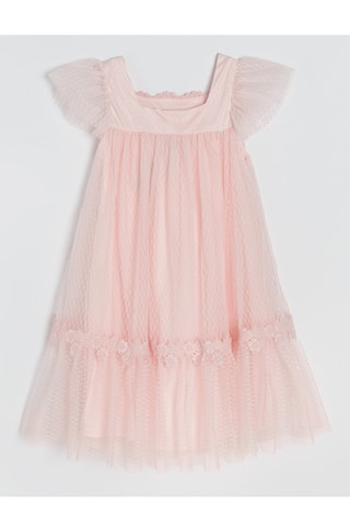 $Robe en tulle - Rose