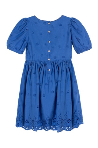 $Robe en broderie anglaise Bleu marine
