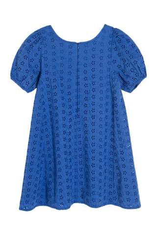 $Robe en broderie anglaise Bleu roi