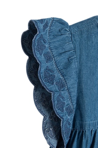 $Robe en jean Bleu