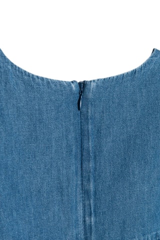 $Robe en jean Bleu