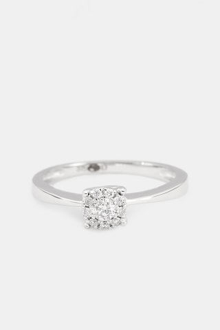 $Bague Brillant Lucia 17 ct - Or blanc
