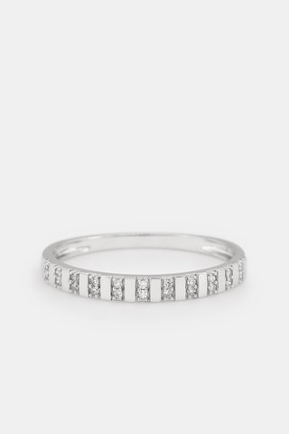 $Bague Linéa - Or blanc et diamants