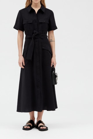 $Robe chemise - Noir