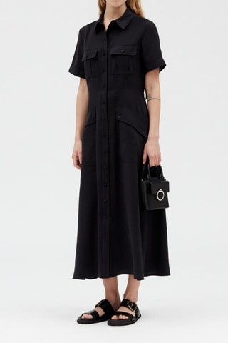 $Robe chemise - Noir