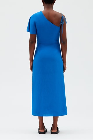 $Robe mi-longue - Bleu