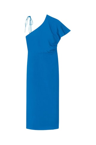 $Robe mi-longue - Bleu