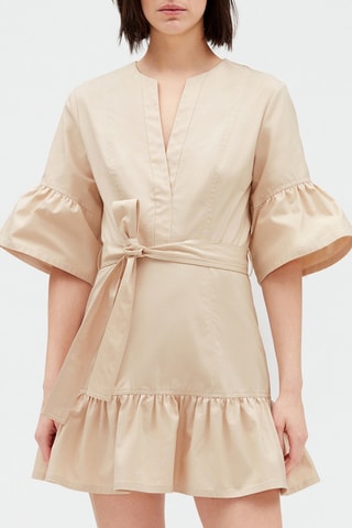 $Robe courte - Beige