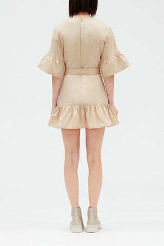 $Robe courte - Beige