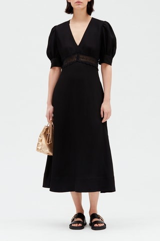 $Robe mi-longue - Noir