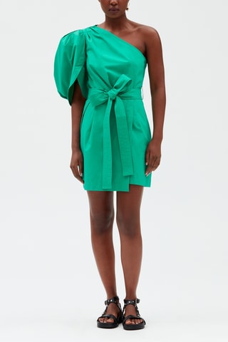 $Robe asymétrique - Vert clair