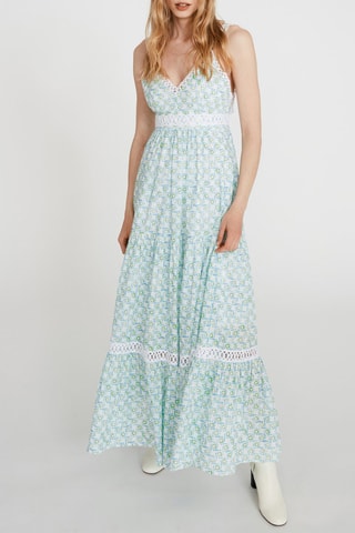 $Robe longue - Blanc et ciel