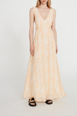 $Robe longue - Saumon