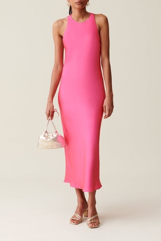 $Robe longue - Rose