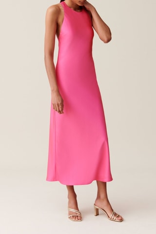 $Robe longue - Rose