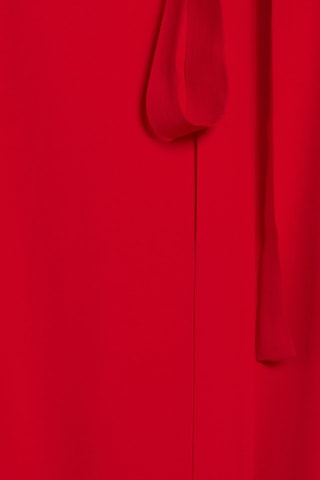 $Robe mi-longue ample - Rouge