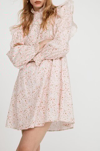 $Robe patineuse - Rose et blanc