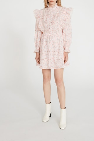 $Robe patineuse - Rose et blanc