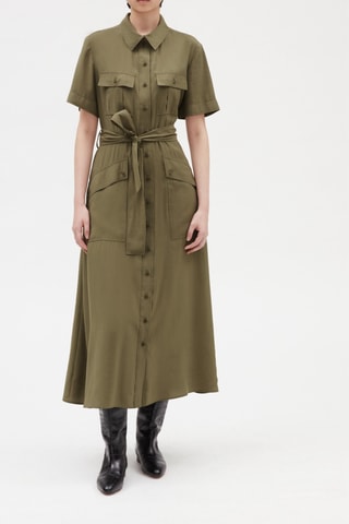 $Robe chemise - Kaki