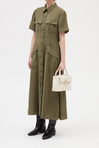 $Robe chemise - Kaki