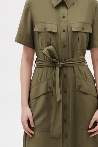 $Robe chemise - Kaki