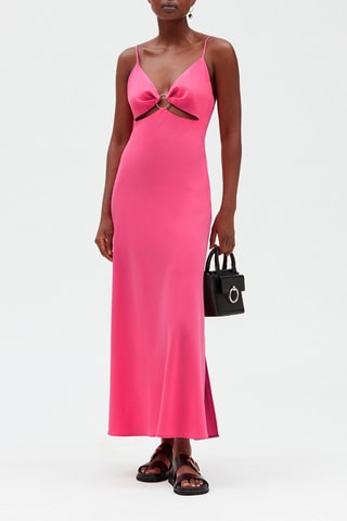 $Robe longue - Rose