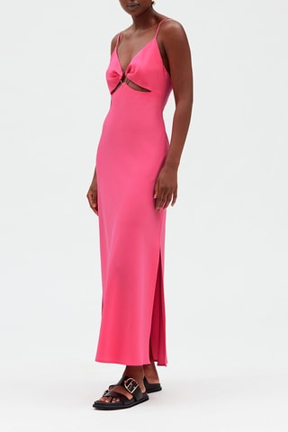 $Robe longue - Rose