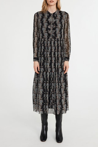 $Robe longue - Noir et ciel