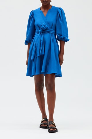 $Robe courte - Bleu