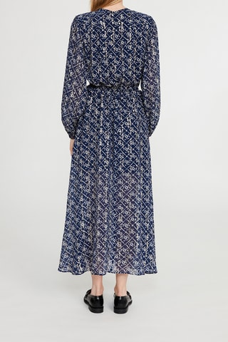$Robe longue - Bleu marine