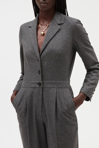 $Combinaison pantalon en laine - Gris