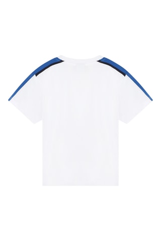 $T-shirt - Blanc et bleu - Boss