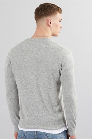 $Pull en laine Knox - Gris clair chiné