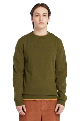 $Pull en mérinos Cohas Brook - Vert olive
