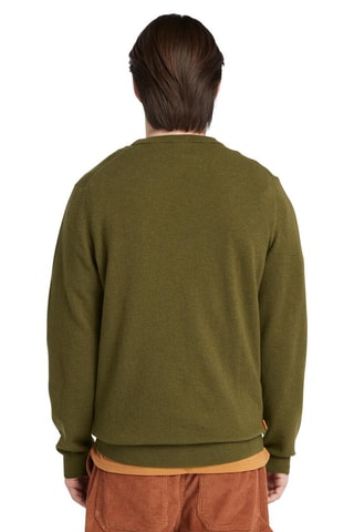$Pull en mérinos Cohas Brook - Vert olive