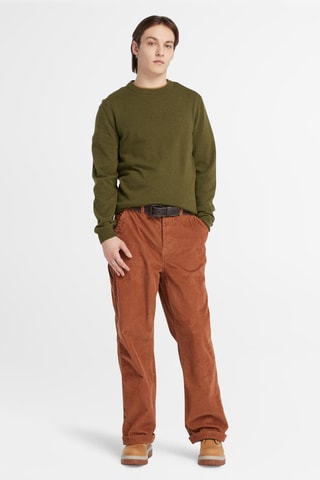 $Pull en mérinos Cohas Brook - Vert olive