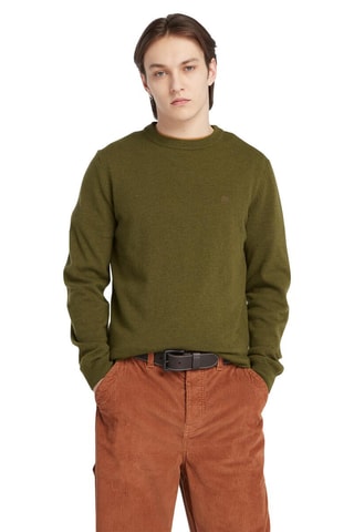 $Pull en mérinos Cohas Brook - Vert olive