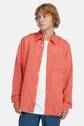 $Chemise en lin TFO - Rouge