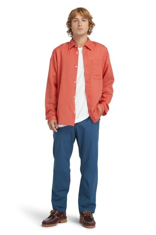 $Chemise en lin TFO - Rouge