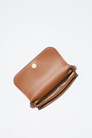 $Sac bandoulière en cuir - Marron