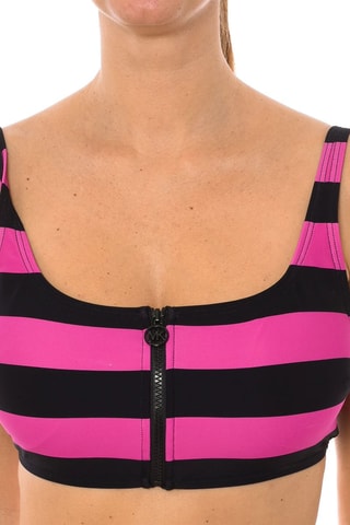 $Haut de maillot - Rose et noir