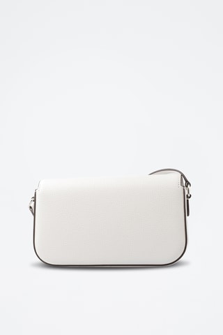 $Sac bandoulière en cuir - Blanc