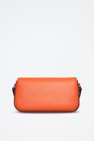 $Sac bandoulière en cuir - Orange