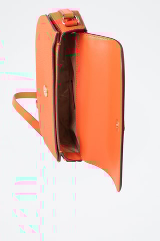 $Sac bandoulière en cuir - Orange