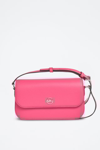 $Sac bandoulière en cuir - Rose