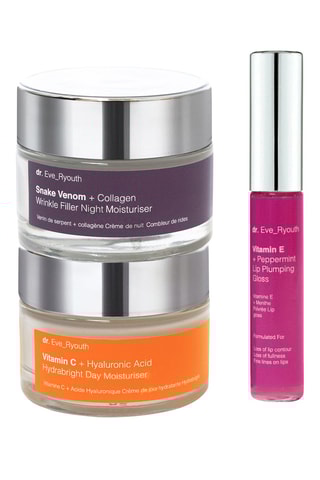 $Crème de jour, crème de nuit et brillant à lèvres - 50 et 50 et 8 ml