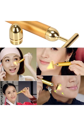 $Masseur facial Micro-pulse Gold 24K