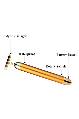 $Masseur facial Micro-pulse Gold 24K