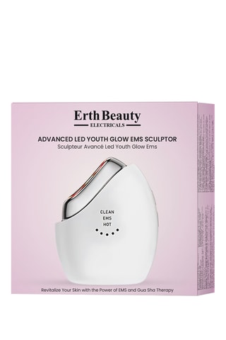 $Sculpteur visage Avancé Led Youth Glow EMS - Blanc
