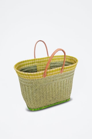 Panier de plage Tsipika - Beige et vert